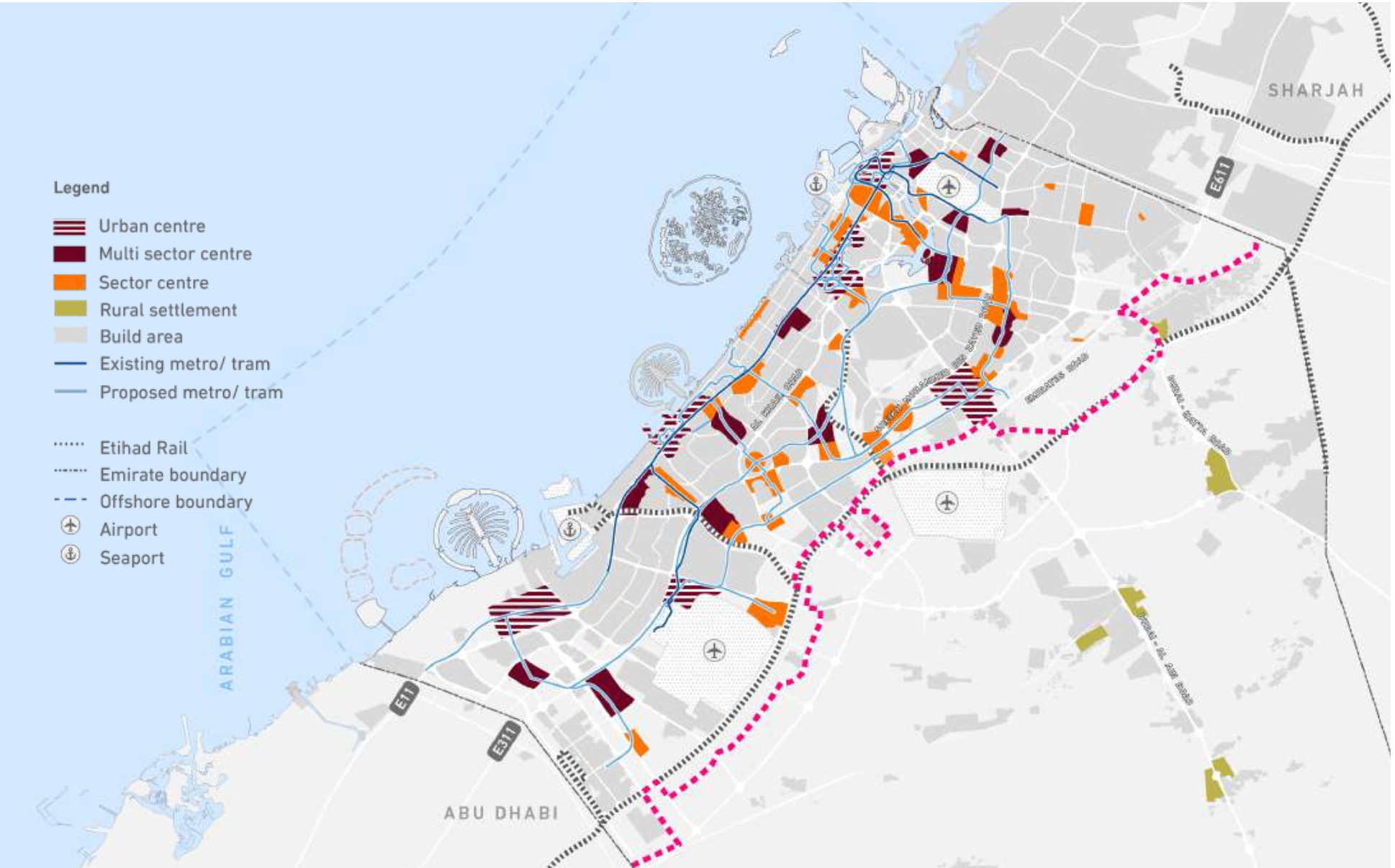 Dubai Urban centers