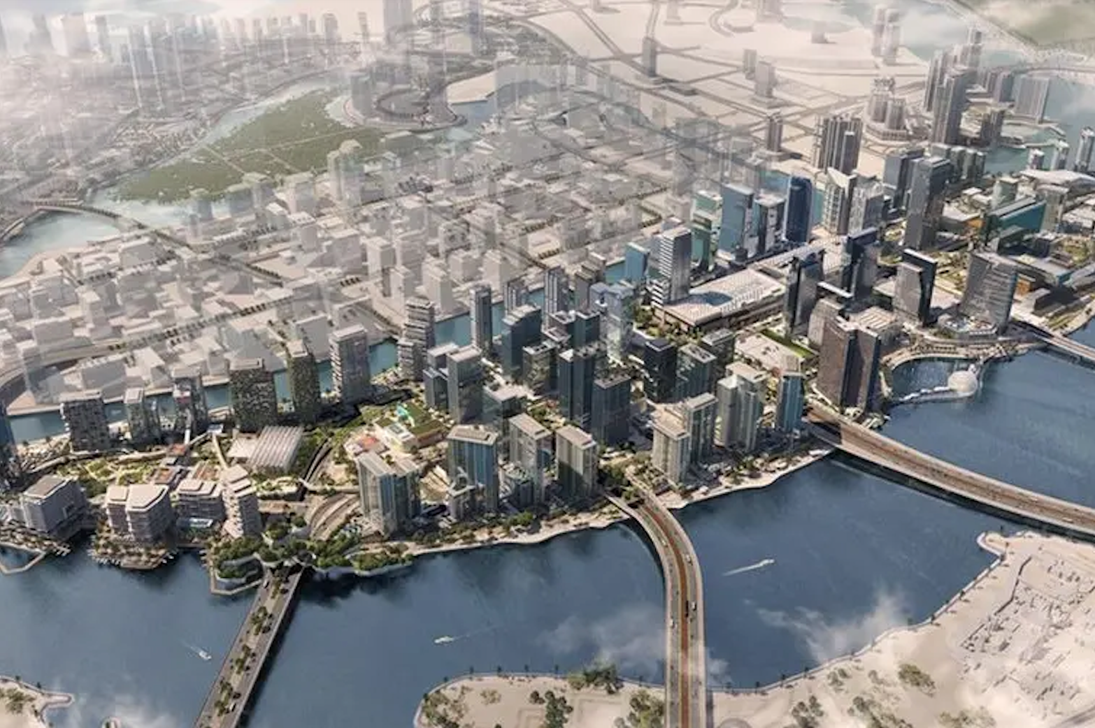 Al Maryah Island birds view