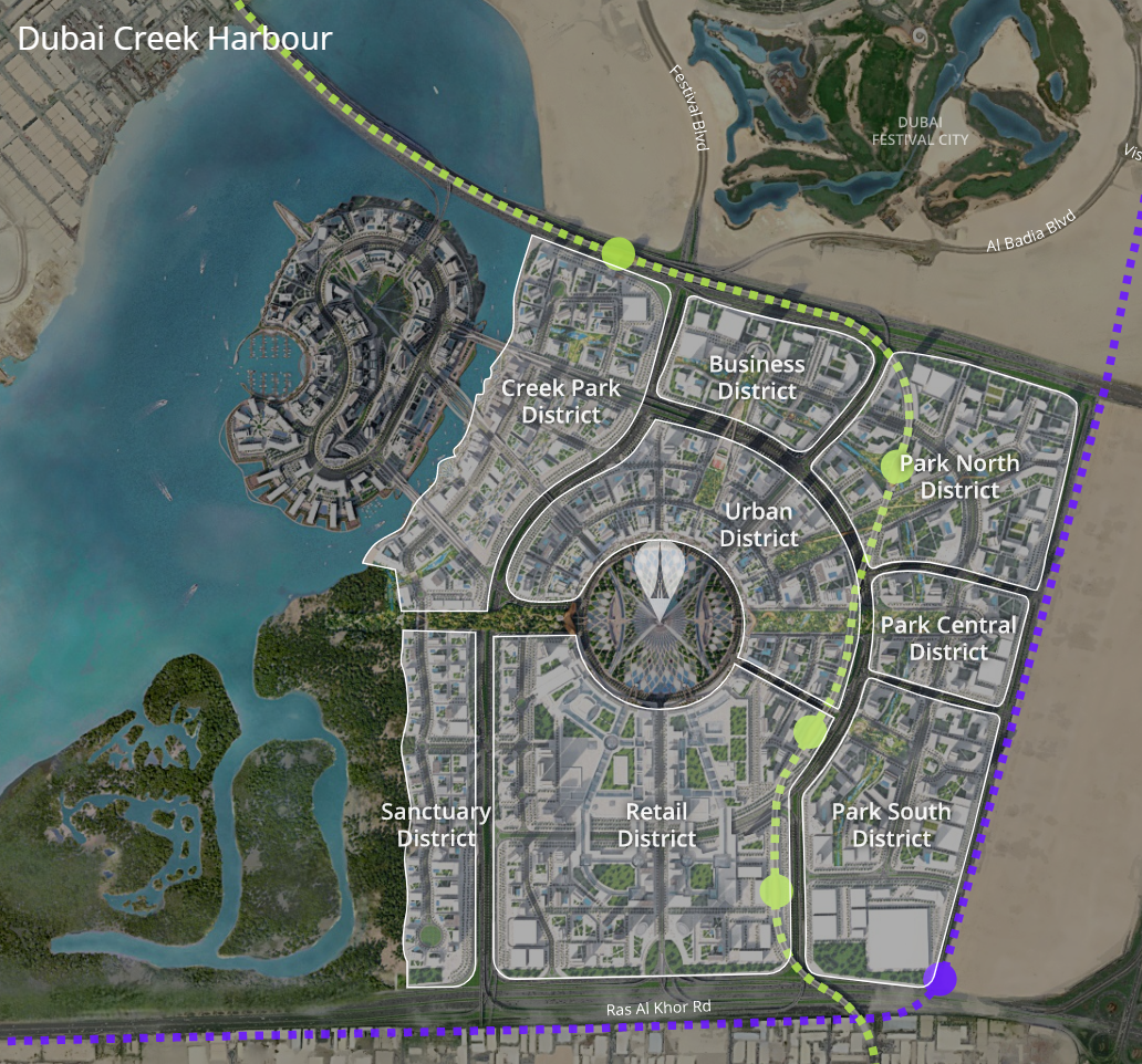 Dubai Creek Harbour metro
